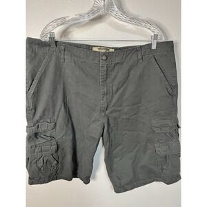 Wrangler Authentics Cargo Utility Shorts Khaki Tan Mens 40- 10" Inseam Pockets
